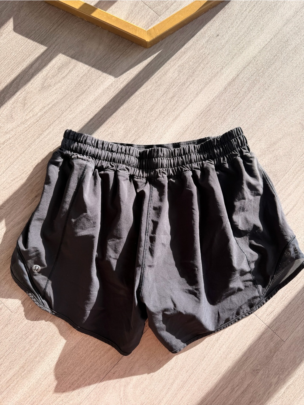 lululemon athletica Black Athletic Running Shorts - Picture 2 of 3